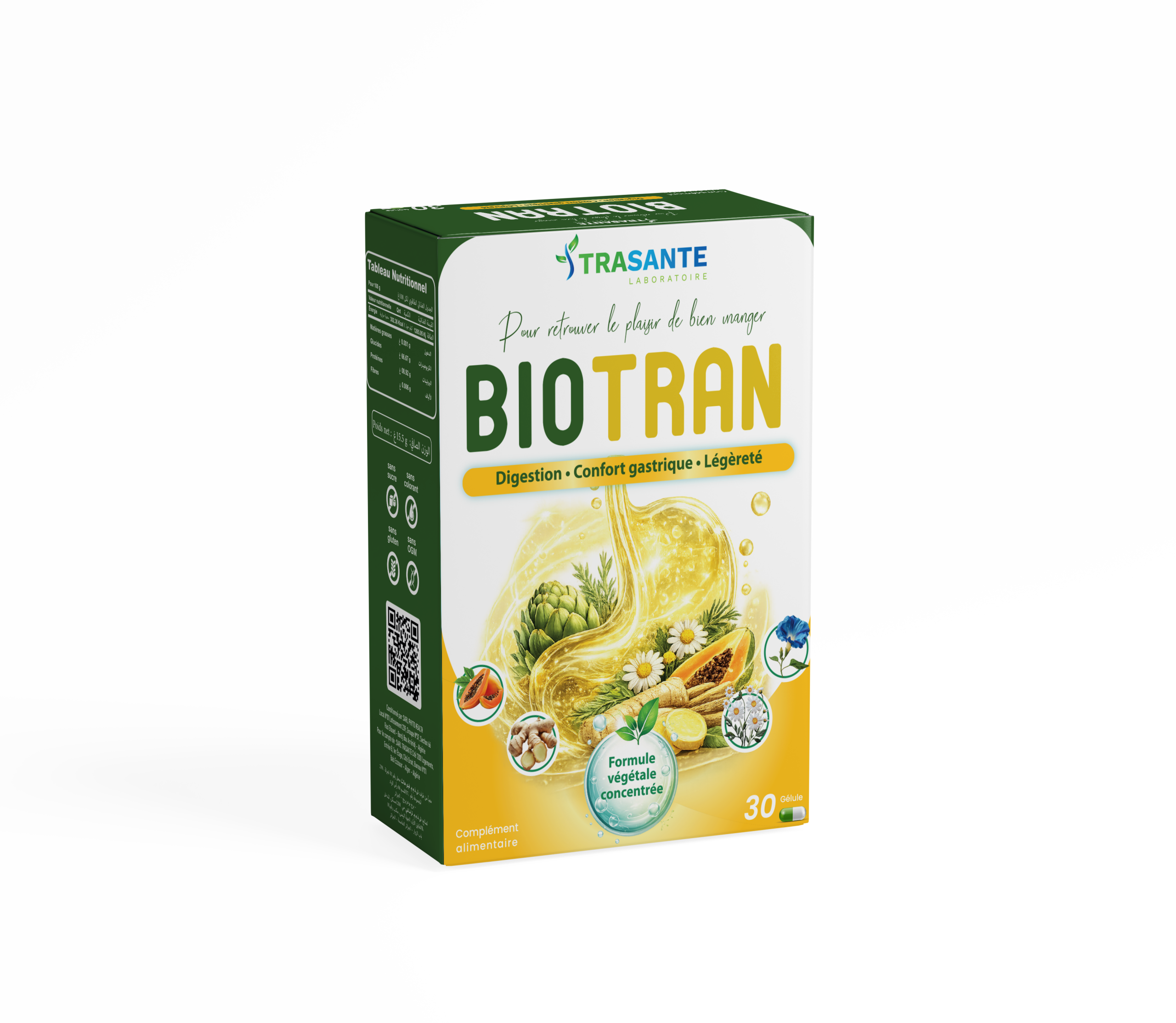 BIOTRAN complément alimentaire TRASANTE – boîte 3D