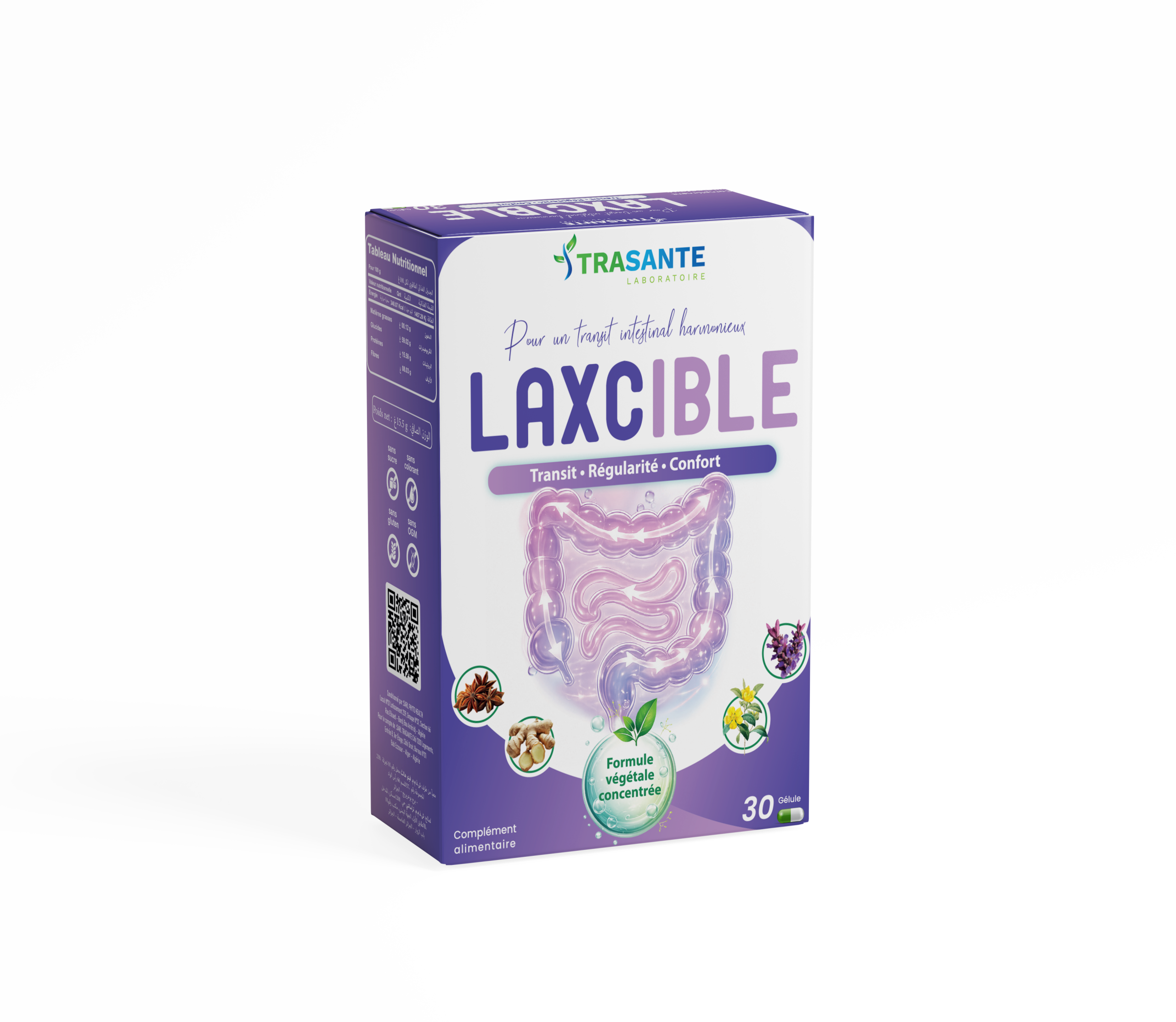 LAXCIBLE complément alimentaire TRASANTE – boîte 3D
